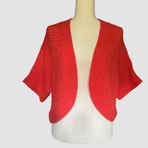 EVAN PICONE Petite Savannah Cropped Open Cardigan Sweater Casual Minimalist PXL